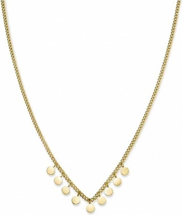 Rosefield Gold-plated steel necklace with TOCCOMBO JTNMG-J444 coins (L) (Edelstahl)