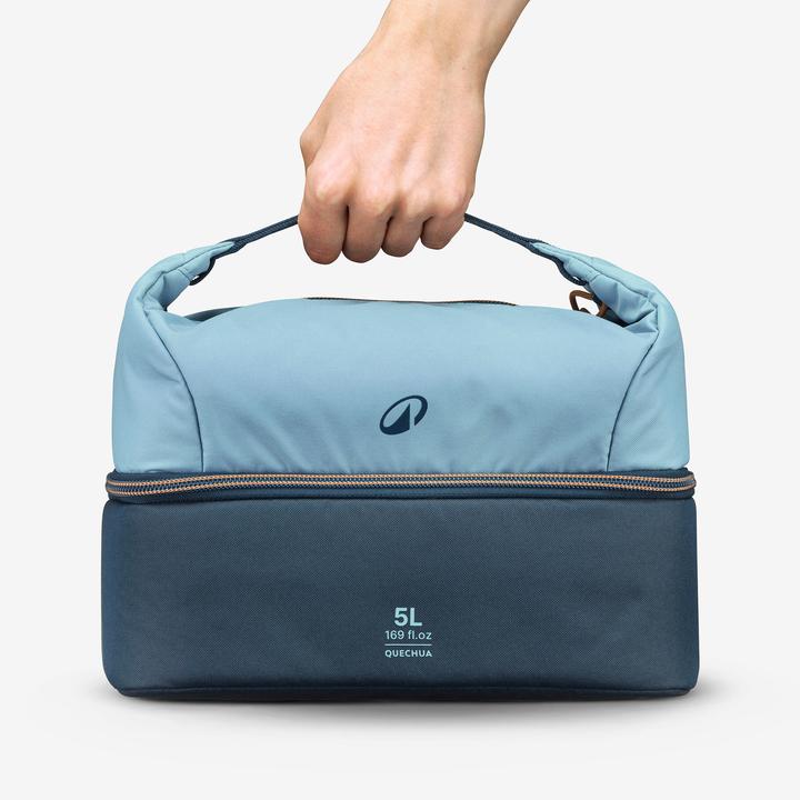 Actual product image Quechua Lunchbox Isoliertasche 5 l mit 1-l-Lebensmitteldose aus Kunststoff - 100 (5 l)
