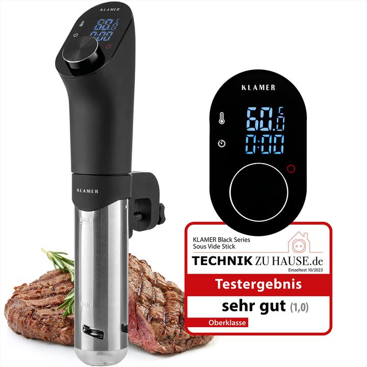 Produktbild KLAMER Sous Vide Stick 1200 Watt IPX7 wasserdicht 3D Zirkulation