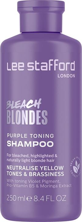Produktbild Lee Stafford Bleach Blondes Purple Toning Shampoo 250 ml (250 ml, Flüssiges Shampoo)