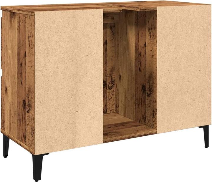 Immagine prodotto VidaXL Waschbeckenunterschrank Unterschrank Badschrank Badmöbel Altholz-Optik (80 x 33 x 60 cm)