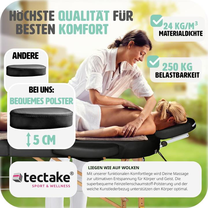 Produktbild tectake Massageliege oval