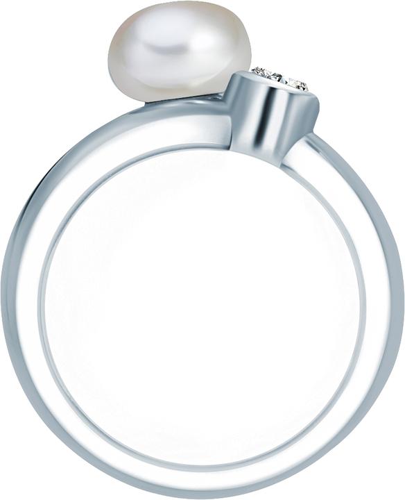 Immagine prodotto Valero Pearls Donna Argento Cubic Zirconia Perle d'acqua dolce coltivate argento - 2218 (52, 925 Argento)