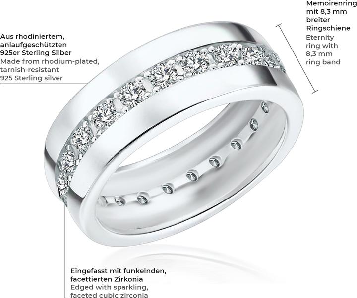 Image du produit Rafaela Donata Femmes argent sterling zirconium argent - 3816 (51, Argent 925)