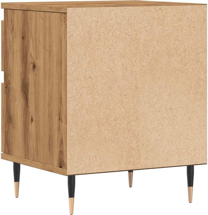 Actual product image VidaXL Bedside table Bedside cabinet Bedside chest of drawers Bedside console 2 pcs. Artisan oak (40 x 35 x 50 cm)