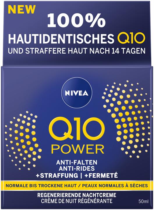 Image du produit NIVEA Crème de nuit régénératrice anti-rides Q10 Power (50 ml)