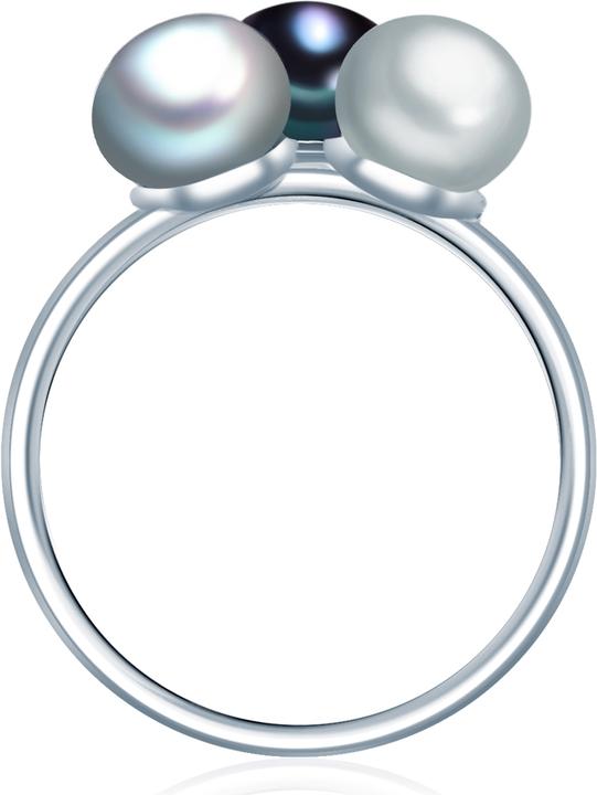 Immagine prodotto Valero Pearls Donna in argento sterling con perle d'acqua dolce coltivate - 3958 (56, 925 Argento)