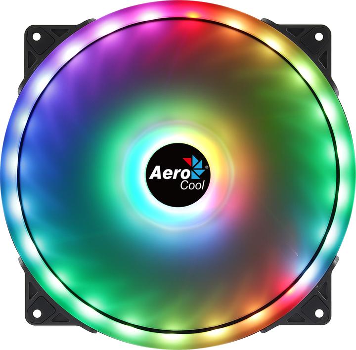 Produktbild AeroCool Duo 20 Computergehäuse Ventilator 20 cm Schwarz (200 mm, 1 x)