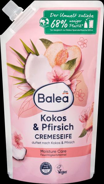 dm Balea Cremeseife Pfirsich & Kokos (Flüssigseife, 500 ml)