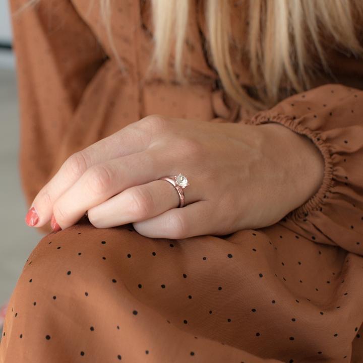 Image du produit Trilani Femme argent sterling zirconium or rose - 4130 (54, Argent 925)