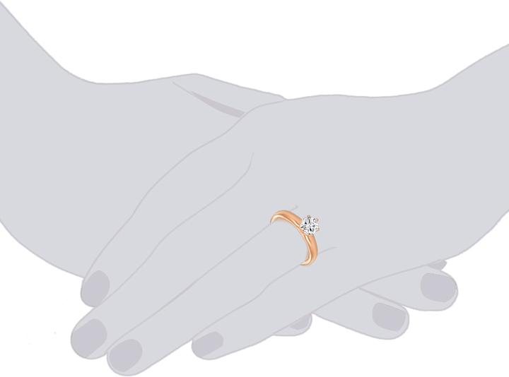 Image du produit Trilani Femme argent sterling zirconium or rose - 4130 (54, Argent 925)