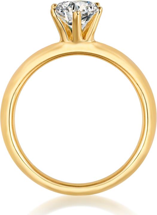Actual product image Trilani Ladies Sterling Silver Cubic Zirconia Yellow Gold - 4132 (48, 925 Silver)