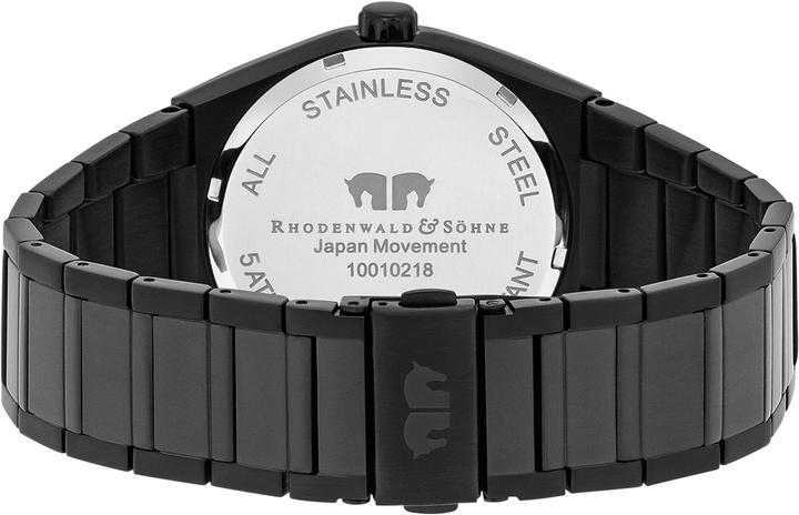 Actual product image Men's multifunctions Cooledge stainless steel black - 5610 (Analogue wristwatch, 42 mm)