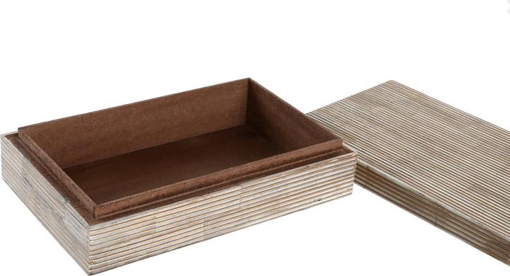 Image du produit DKD Home Decor Boîte à bijoux 20,5 x 13 x 5,5 cm Crème Os Résine