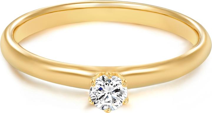 Trilani Damen Sterling Silber Zirkonia gelbgold - 4168