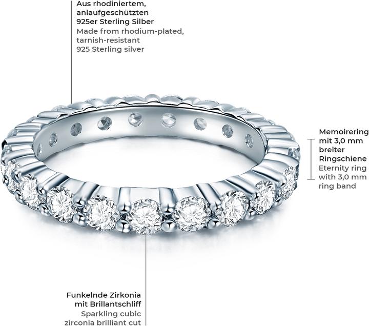 Image du produit Trilani Femmes argent sterling zirconium argent - 4210 (50, Argent 925)