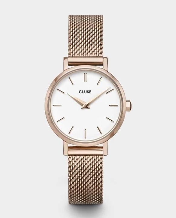 Actual product image Cluse La Bohème Petite Mesh Rosé (Analogue wristwatch, 28 mm)