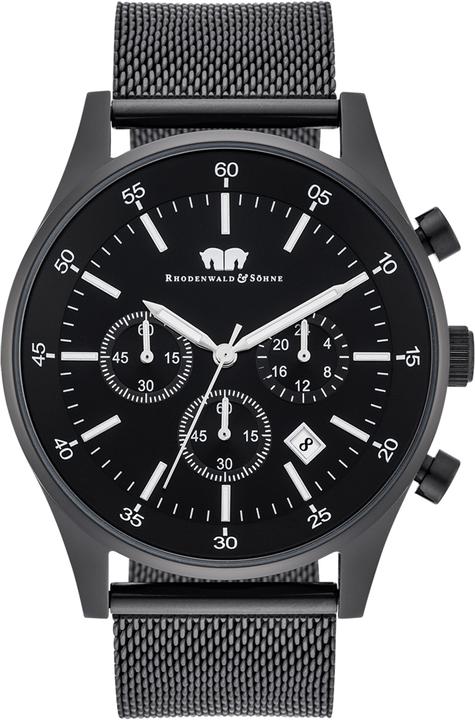 Actual product image Men Chronograph Goodwill Stainless Steel Black - 5112 (Chronograph, 45 mm)