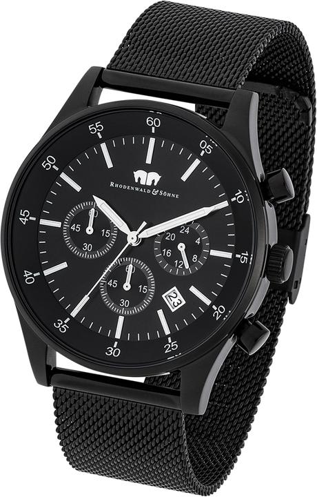 Actual product image Men Chronograph Goodwill Stainless Steel Black - 5112 (Chronograph, 45 mm)