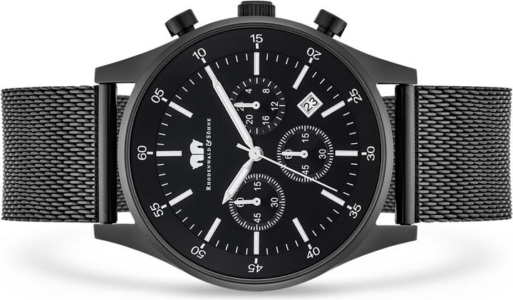 Actual product image Men Chronograph Goodwill Stainless Steel Black - 5112 (Chronograph, 45 mm)