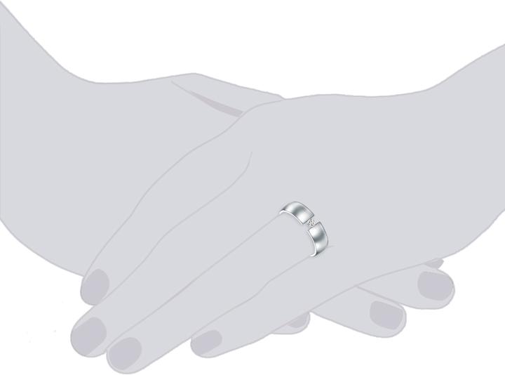 Immagine prodotto Trilani Donna in acciaio inox decorato con cristalli Swarovski® argento - 6366 (58)