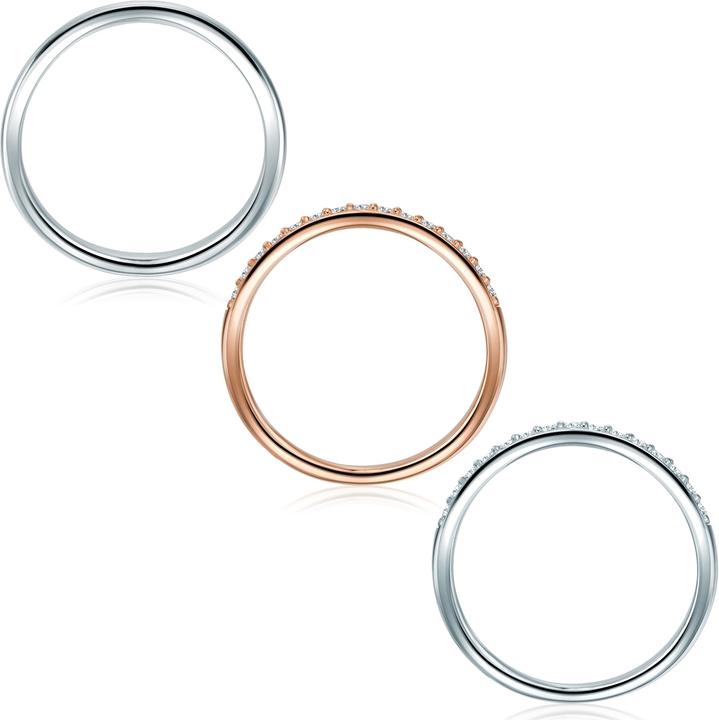 Produktbild Rafaela Donata Damen Sterling Silber Zirkonia silber/roségold - 10914 (60, 925 Silber)