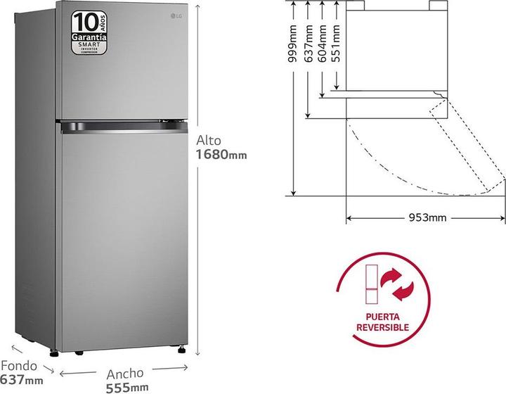 Image du produit LG GTBV22PYGKD (217 l)