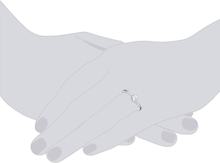 Actual product image Trilani Ladies Sterling Silver Zirconia silver - 11200 (63, 925 Silver)