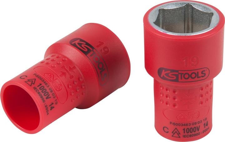 Produktbild KS Tools 3/8" Isolierte Stecknuss (19 mm)
