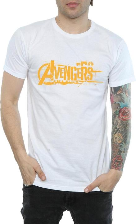 Immagine prodotto Maglietta Avengers Infinity War Uomo con logo arancione (S)