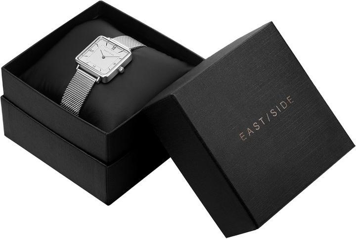 Actual product image Eastside Ladies quartz watch Grand stainless steel silver - 23914 (Analogue wristwatch, 40 mm)
