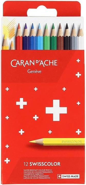 Caran d'Ache Crayons de couleur (Multicolore, 12 x)