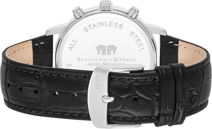 Image du produit Hommes Chronographe Moonlight cuir véritable noir - 26501 (Chronographe, 40 mm)