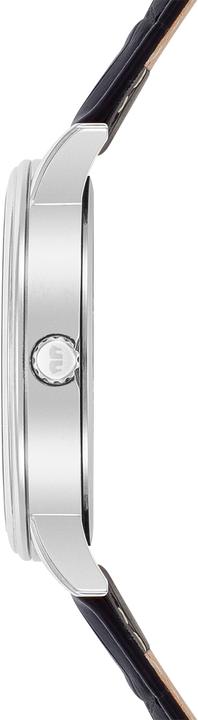 Image du produit Montre à quartz pour homme Moonlight en cuir véritable noir - 26507 (Montre analogique, 40 mm)