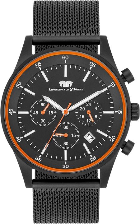 Actual product image Men Chronograph Goodwill Stainless Steel Black - 26523 (Chronograph, 43 mm)