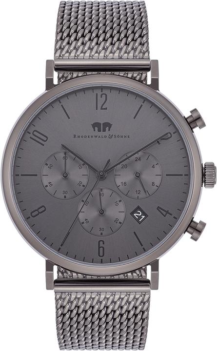 Produktbild Herren Chronograph Arakon Edelstahl grau - 26537 (Chronograph, 42 mm)