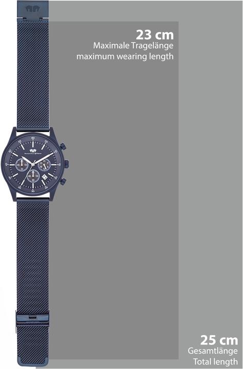 Produktbild Herren Chronograph Goodwill Edelstahl blau - 26529 (Chronograph, 43 mm)