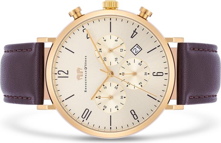 Produktbild Herren Chronograph Arakon Echtleder braun - 26535 (Chronograph, 42 mm)