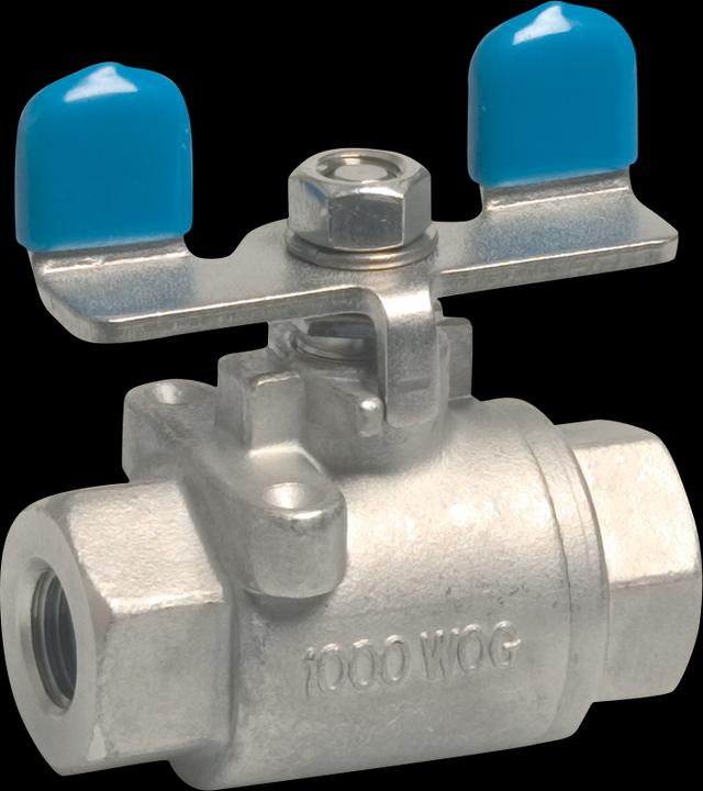 Image du produit Profec Zweiteiliger Kugelhahn Edelstahl 316 3/8" Innengewinde 50bar