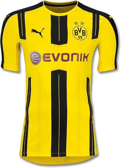 Puma BVB Authentic Home Shirt con logo dello sponsor (senza imballaggio) (S)