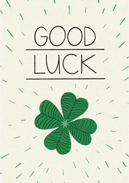Image du produit Good Luck - Carte en papier crush (1 pcs)