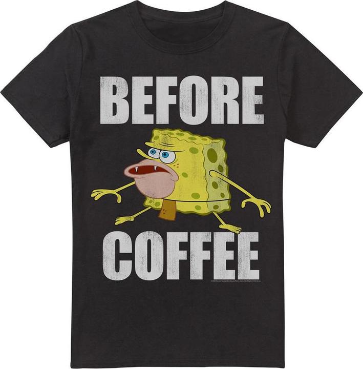 Produktbild Spongebob Squarepants Before Coffee Meme TShirt (M)