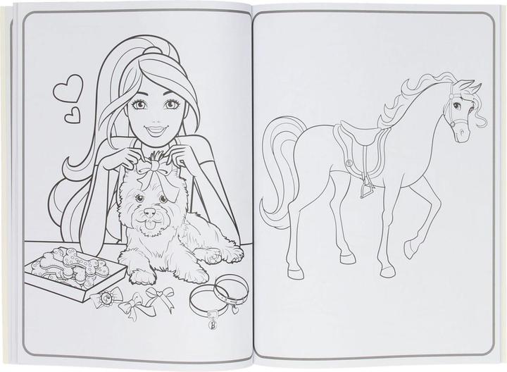 Actual product image Barbie Colorama colouring book