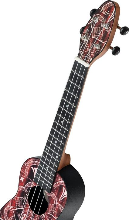 Actual product image Keiki Ukulele Package - Soprano - Red Kaleidoscope (Soprano, Soprano)