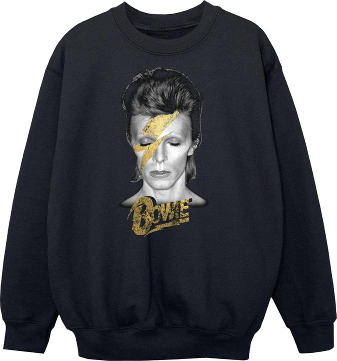 Produktbild David Bowie Aladdin Sane Gold Bolt Sweatshirt Jungen (140, 146)