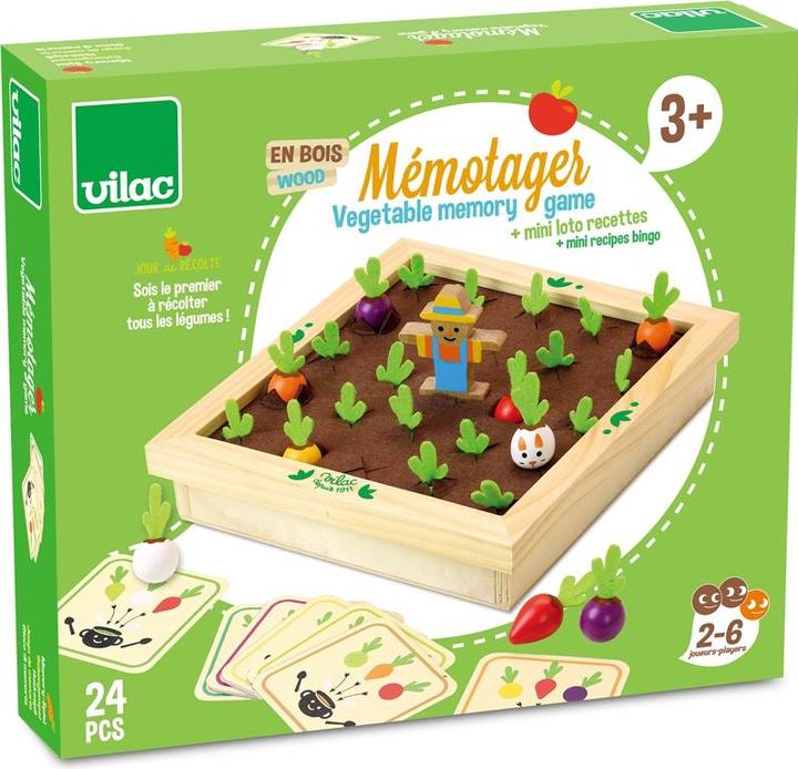 Actual product image Vilac Vegetable Garden Memory (English, French)