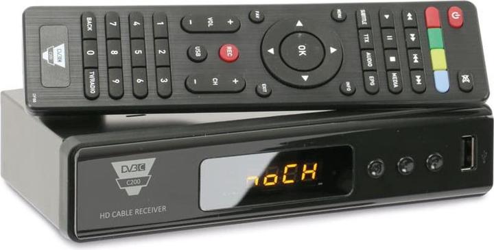 Produktbild Opticum HD Kabelreceiver C200 PVR, schwarz (DVB-C/T2/S2)