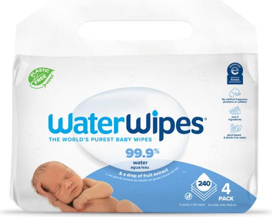 WaterWipes Wet wipes (240 Piece)