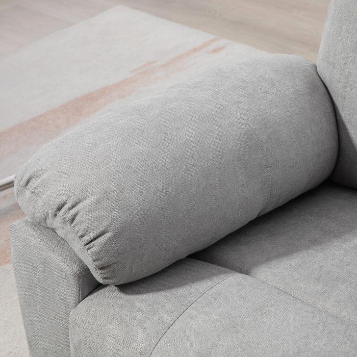 Actual product image Swisshandel24 TV armchair electric stand-up aid reclining function remote control massage armchair linen look