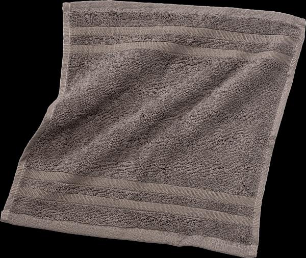 Image du produit dm ebelin Serviette de bain en éponge grise 100 % coton biologique certifié GOTS (30 x 30 cm)